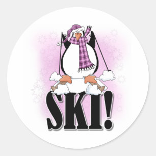 Adesivo Esqui do pinguim