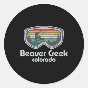 Adesivo Esqui em neve em Beaver Creek Retro Snowboard Colo