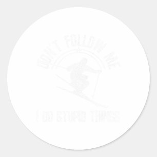 Adesivo Esqui Estilo Livre Engraçado Dizendo Esportes De I