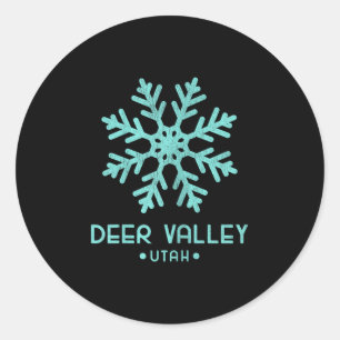 Adesivo Esqui feminino Deer Valley Utah