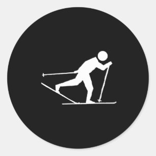 Adesivo Esqui internacional de patinação, esqui cross-coun