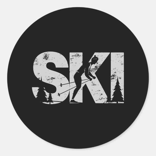 Adesivo Esqui Legal de Esqui Cruzado - Mulheres Nórdicas E (Frente)