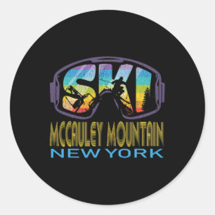 Adesivo Esqui Mccauley Mountain Nova York Férias de Esqui