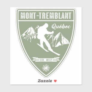 Adesivo Esqui Mont-Tremblant Quebec