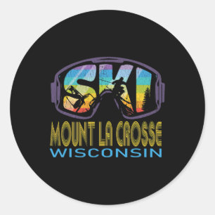 Adesivo Esqui Monte La Crosse Wisconsin Férias de Esqui