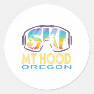 Adesivo Esqui Mt Hood Oregon Vacinação de Esqui