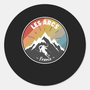 Adesivo Esqui Na França Les Arcs