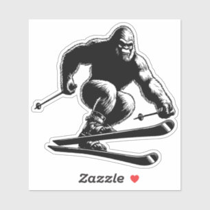 Adesivo Esqui Sasquatch
