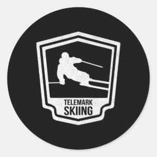 Adesivo Esqui Telemark Telemarking Noruega Esquiador Ckcou