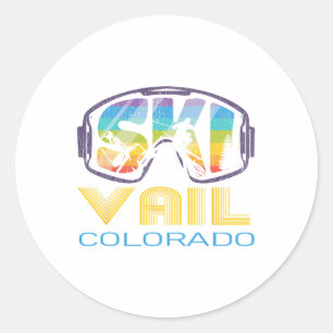 Adesivo Esqui Vail Colorado Férias de Esqui