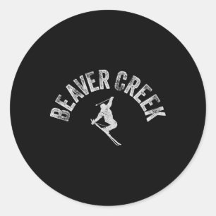 Adesivo Esqui Vintage Beaver Creek Estilo Retro