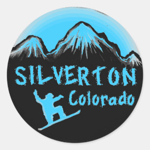 Adesivo Esquiador artístico de Silverton Colorado