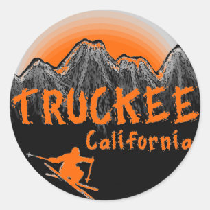 Adesivo Esquiador artístico de Truckee Califórnia