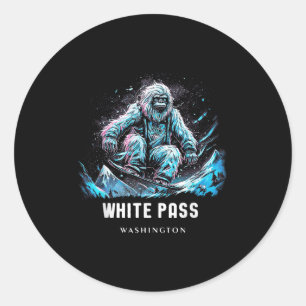 Adesivo Esquiador de esqui P Washington Branco _1 
