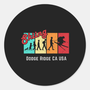 Adesivo Esquiar Dodge Ridge Ca EUA Para Homens E Mulheres 