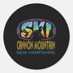 Adesivo Esquiar em Cannon Mountain Férias de Esqui em New 