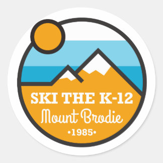 Adesivo Esquiar o estilo de patch do K-12