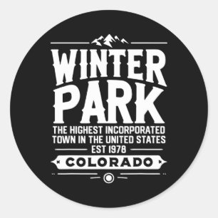 Adesivo Esquiar Parque de Inverno Colorado Esquiador Suven
