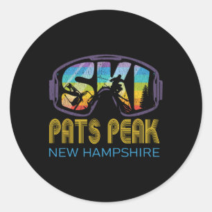 Adesivo Esquiar Pats Peak Férias de Esqui em New Hampshire
