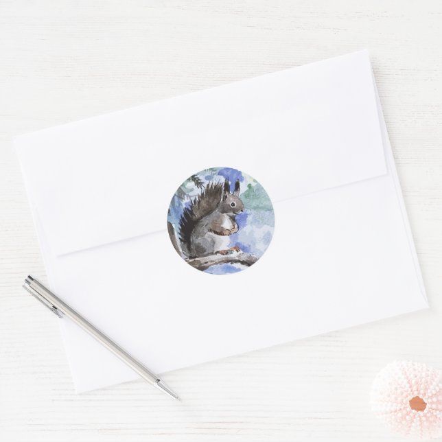 Adesivo Esquilo bonito (Envelope)