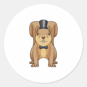 Adesivo Esquilo como noivo com terno