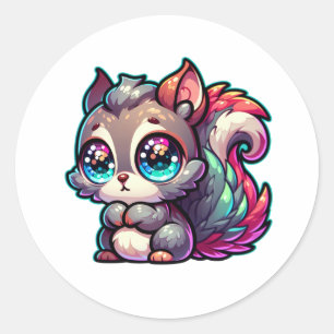 Adesivo Esquilo Cute Adorável