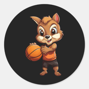 Adesivo Esquilo de basquetebol