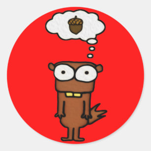 Adesivo Esquilo de desenho animado