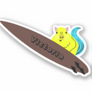 Adesivo Esquilo Malvado #1337 Surfe