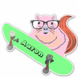 Adesivo Esquilo Malvado #149 Skateboard