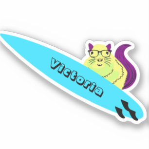 Adesivo Esquilo Malvado #1687 Surfe