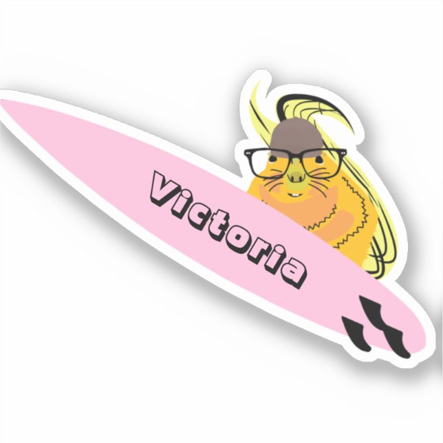 Adesivo Esquilo Malvado #1731 Surfe (Frente)