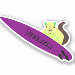 Adesivo Esquilo Malvado #1768 Surfe