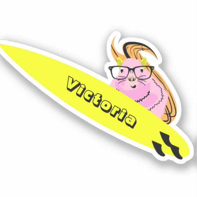 Adesivo Esquilo Malvado #1953 Surfe (Frente)