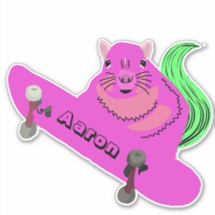 Adesivo Esquilo Malvado #200 Skateboard