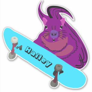 Adesivo Esquilo Malvado #206 Hailey Skateboard