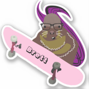 Adesivo Esquilo malvado #375 Brett Skateboard