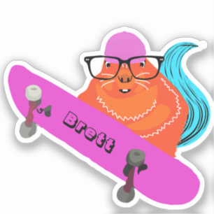 Adesivo Esquilo malvado #426 Brett Skateboard