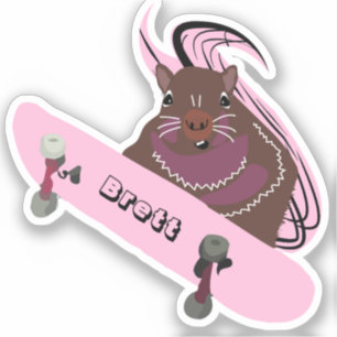 Adesivo Esquilo malvado #517 Brett Skateboard