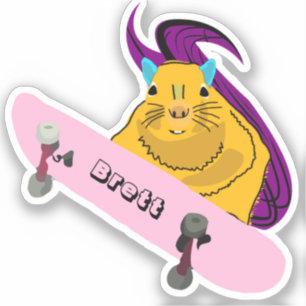 Adesivo Esquilo malvado #521 Brett Skateboard