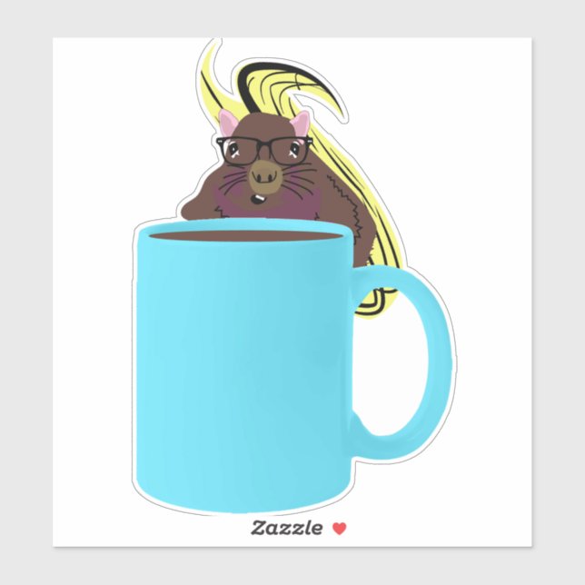 Adesivo Esquilo malvado #524 (Folha)