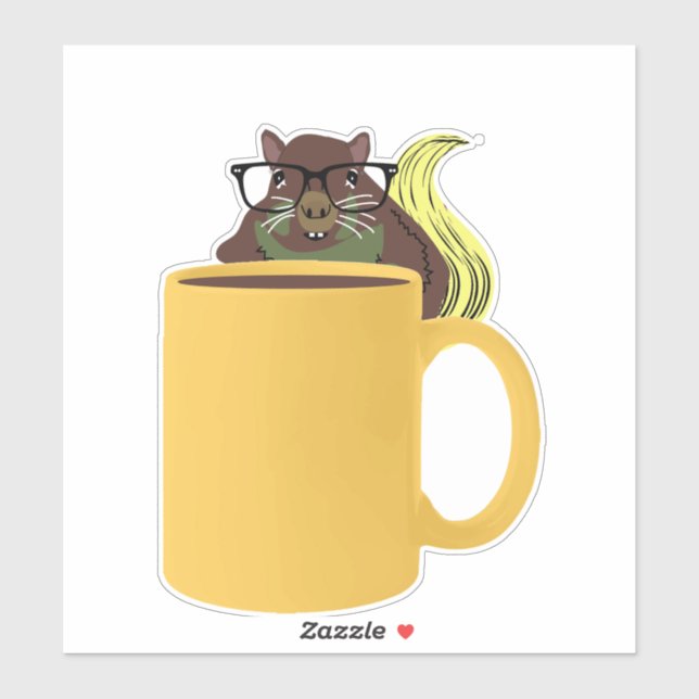 Adesivo Esquilo malvado #551 (Folha)