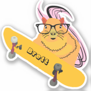 Adesivo Esquilo malvado #574 Brett Skateboard