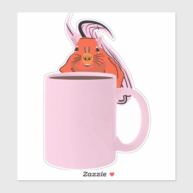 Adesivo Esquilo Malvado #661 (Folha)