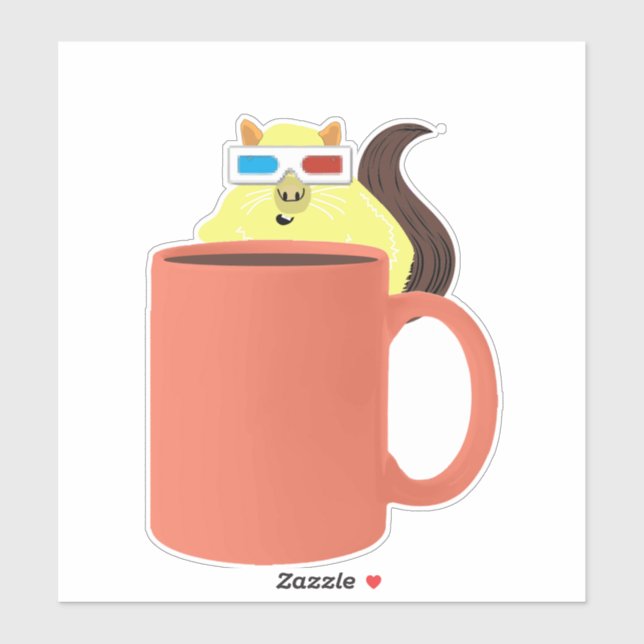 Adesivo Esquilo malvado #679 (Folha)