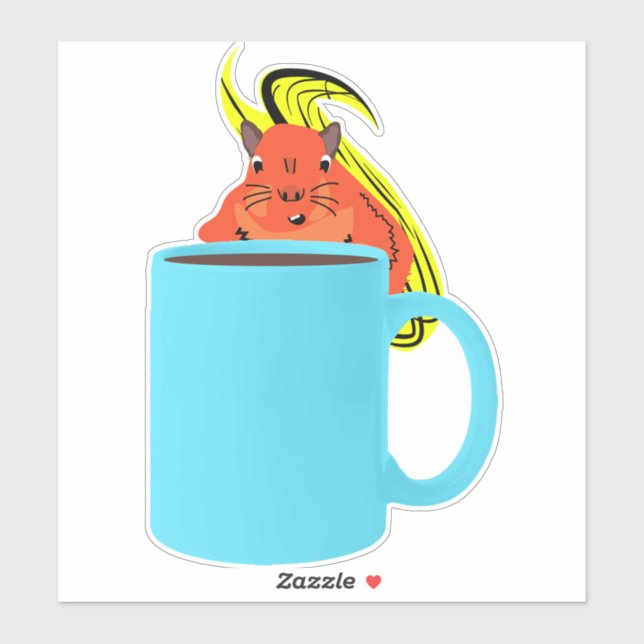 Adesivo Esquilo Malvado #702 (Folha)