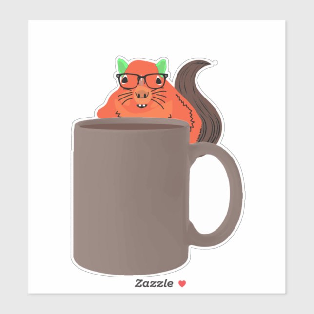 Adesivo Esquilo Malvado #722 (Folha)