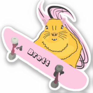 Adesivo Esquilo malvado #734 Brett Skateboard