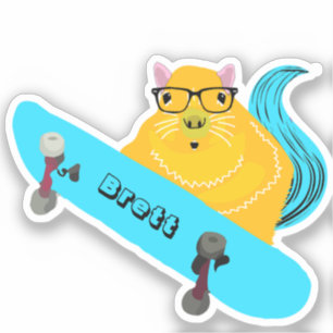 Adesivo Esquilo malvado #750 Brett Skateboard