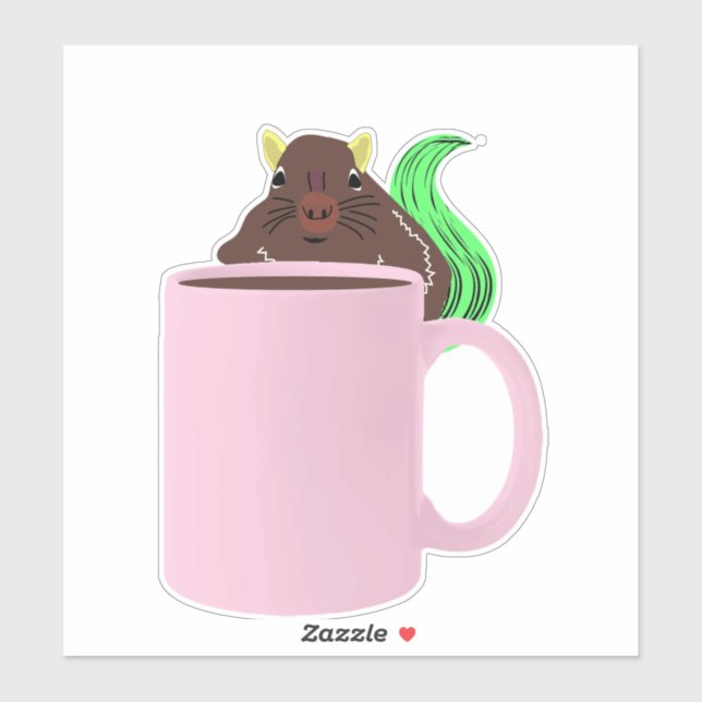 Adesivo Esquilo Malvado #777 (Folha)